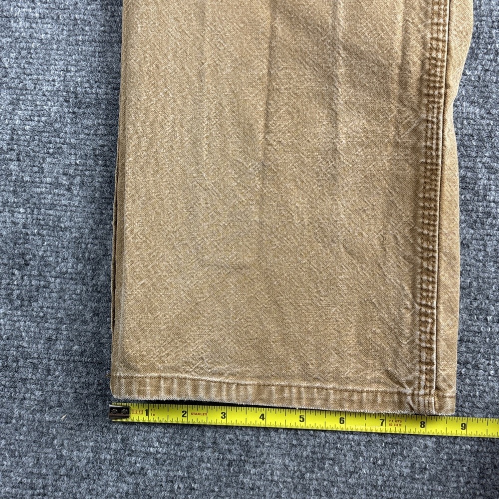 Genuine Dickies Flex Duck Carpenter Pants 34x32 Tan Canvas Skater Workwear - Picture 4 of 9